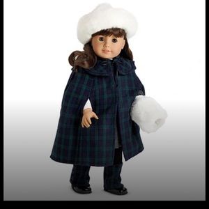 AGD Pleasant Company Samantha’s Plaid Cape and Gaiters